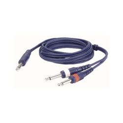 1 X 6.3MM JACK MALE MONO-2 X 6.3MM JACK MALE MONO 3M