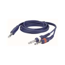 1 X 6.3MM JACK MALE STEREO-2 X 6.3MM JACK MALE MONO 3M