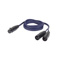 1 X XLR FEMALE-2 X XLR MALE 1.5M