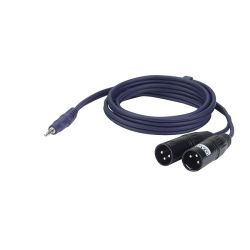 1 X 3.5MM JACK MALE STEREO-2 X XLR 3P MALE 1.5