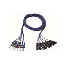 6.3MM JACK MALE MONO-XLR 3P MALE 3M IN EEN KABEL (UNBALANCED)