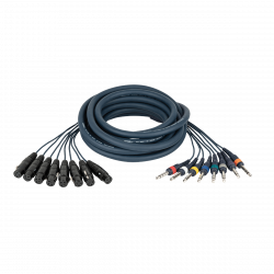 6.3MM JACK MALE STEREO-XLR 3P FEMALE 3M IN EEN KABEL (BALANCED)