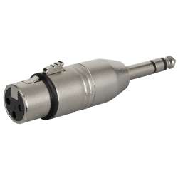 VERLOOP 3P XLR FEMALE - JACK 6.3MM MALE STEREO