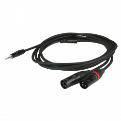 1 X 3.5MM JACK MALE STEREO-2 X XLR MALE 1.5M