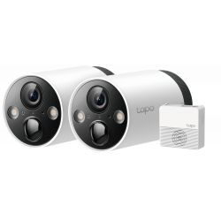 IP CAMERA WIFI/4MP/2-WAY AUDIO/IR VOOR BINNEN/BUITEN SET VANINCLUSIEF HUB