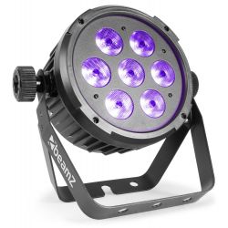 LEDPAR 7X10W RGBAW+UV DMX EN AFSTANDBEDIENING