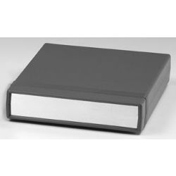 BEHUIZING 281X200X41MM ABS ZWART EN ALUMINIUM FRONT