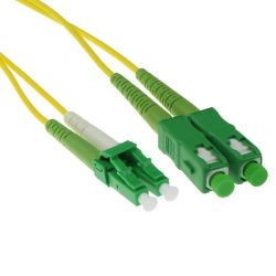 PATCHKABEL OPTISCH SC/APC8-LC/APC8 10M  SINGLEMODE 9/125UM OS2 DUPLEX