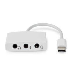 USB-C KABEL 3.1 MALE / 3 X 3.5MM 0.1M