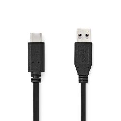 USB-C KABEL 3.1 MALE / 2.0 A MALE 1M 10GBPS 60W 20V 3A