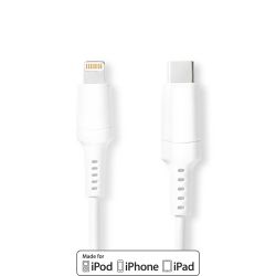 USB-C KABEL MALE/8-PIN LIGHTNING 2.0M