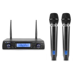 DRAADLOOS MICROFOON UHF DUAL HANDHELD