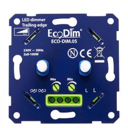 LED DIMMER DUO 0-100W INBOUW