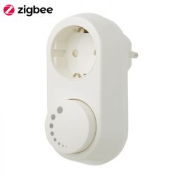 STEKKERDOOSDIMMER 0-100W LEDLAMPEN FASE AFSNIJDING ZIGBEE