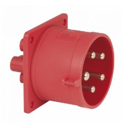 CEE CHASSIS INBOUW ROOD MALE 5 POLIG 380V/32AMP