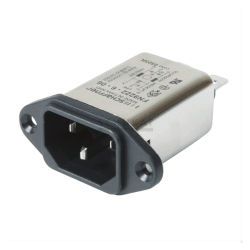 NETFILTER RFI IEC 1A 230V FASTON 6,3MM HAAKS