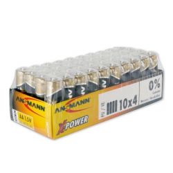 BATTERIJ ALKALINE 1.5V AA 40 STUKS