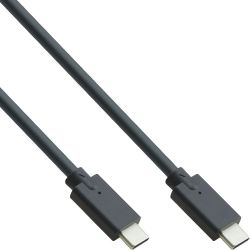 USB-C KABEL 3.2 MALE / MALE 20GB/S 100W 1M DUBBEL AFGESCHERMD