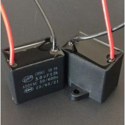 AANLOOPCONDENSATOR 3.0UF/450V~ BLOK MET DRAAD AANSLUITING