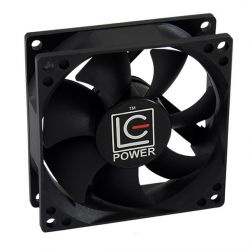 VENTILATOR  12V/DC KOGELLAGER 80X80X25MM MET 4 POLIGE STEKKER