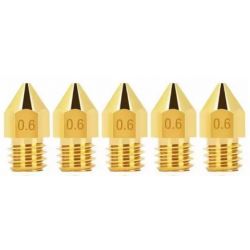 NOZZLE MK8 0.6MM 5 STUKS