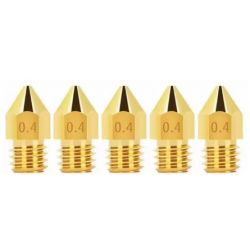 NOZZLE MK8 0.4MM 5 STUKS