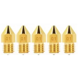 NOZZLE MK8 0.1MM 5 STUKS