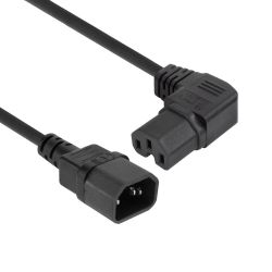 NETSNOER 2.0M C14 3 POLIG MALE - C15 3 POLIG FEMALE HAAKS RECHTS 3X1.0MM2