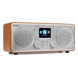 WIFI INTERNET STEREO RADIO ZILVER MET DAB+