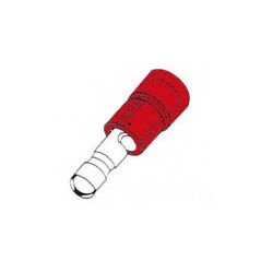 STEKKER 3.9MM ROOD 10 STUKS