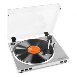 RECORD PLAYER WITH USB SILVER