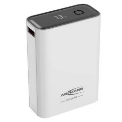 POWERBANK 20000MA MET 1XUSB-A/1XUSB-C WIT