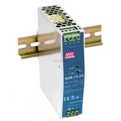 DIN-RAIL VOEDING 32MM 75W 12V/6,3A