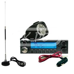 MOBIELE CB ZENDER SET MET KABEL EN MAGNEETVOET ANTENNE