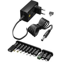 ADAPTER 3V/4,5V/5V/6V/7V/9V/12V 27W 2250MA GESTABLISEERD