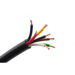 KABEL PVC 7X1.5MM2 ZWART MULTICOLOR ADERS