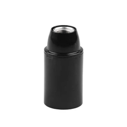 FITTING E14 GLAD ZWART MET M10 NIPPEL 250V/2A 190GR/C