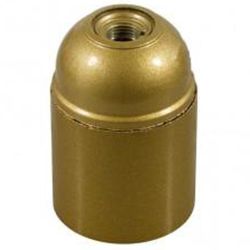 FITTING E27 GLAD GOUD MET M10 NIPPEL 250V/4A TOT 190 GR. CELCIUS