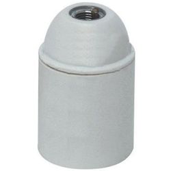 FITTING E27 GLAD WIT   MET M10 NIPPEL 250V/4A TOT 190 GR. CELCIUS