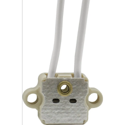 FITTING HALOGEEN G4-GX5,3-GY6,35 MET 11CMSILICONEN AANSLUITDRADEN