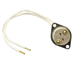 FITTING HALOGEEN GX5.3 MET 13CM SILICONE SNOER MET MONTAGE FLENS