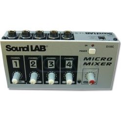 MICROFOON MIXER 4 KANAALS MONO MET NAGALM