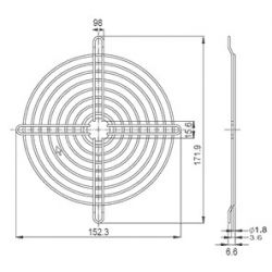 ROOSTER CHROOM 172X151MM