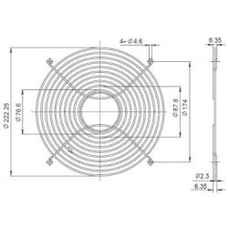 ROOSTER CHROOM 254MM ROND