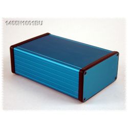 ALUMINIUM BEHUIZING BLAUW 160X103X53MM ALUMINIUM FRONT