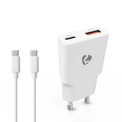 LADER USB-C EN USB-A 20W