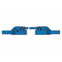 MEETSNOER 4MM 25CM 1MMý PVC BLAUW MET CONTACTBEVEILIGING ENDOORKOPPELBAAR MAX. 1000VDC/16A