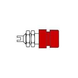 STEKKERBUS 4MM KLEIN ROOD