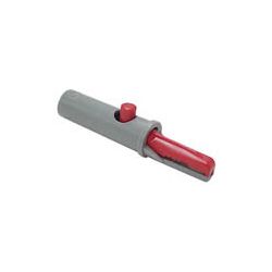 KROKODILKLEM 4MM ROOD GEISOLEERD 60VDC 6A