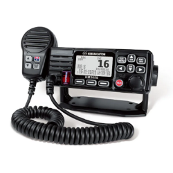 VHF MARINE RADIO MET AIS+DSC+GPS ATIS ZWART